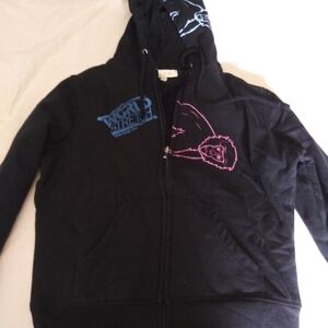 Youth Boys / Girls large black sweater jacket